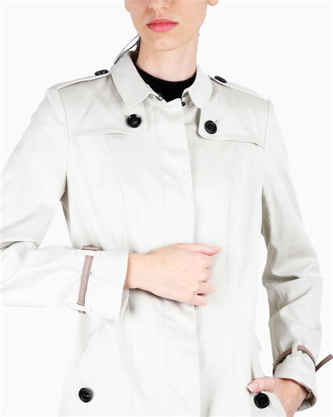 Casaco Burberry Original Trench Coat Cinza Feminino