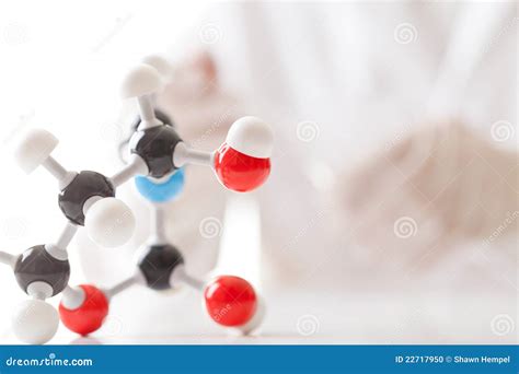 chemical experiment stock photo image  atom chemist