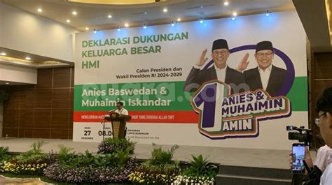 Resmi Dukung AMIN Di Pilpres 2024 Keluarga Besar HMI Selipkan Amanah