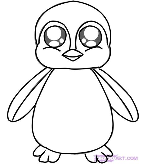 Coloring Pages To Draw - 12 Pics Of Penguin Drawing Coloring Pages - How To Draw Cute ...