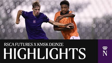 Highlights U Rsca Futures Kmsk Deinze Youtube