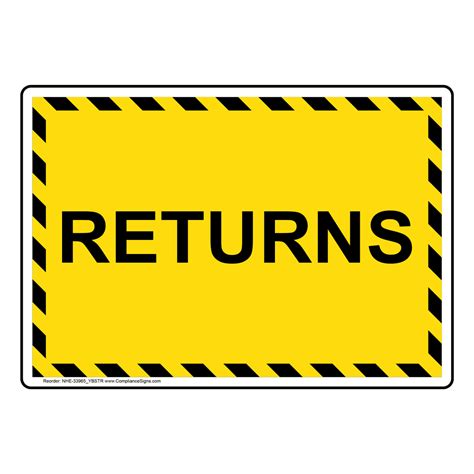 Returns Sign Nhe 33965ybstr