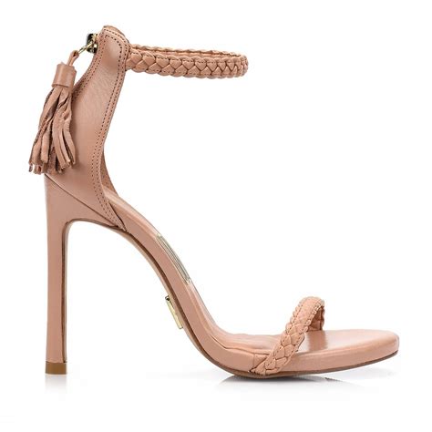 Sand Lia Salto Alto Ecoven Nude Uza Shoes Sapatos Femininos