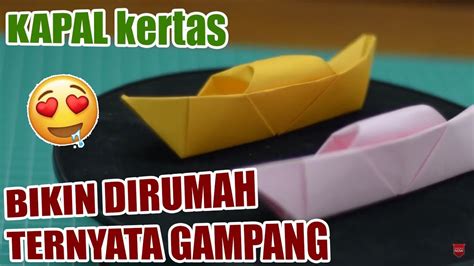 Membuat Perahu Boat Dari Kertas Origami Youtube