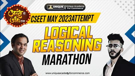 आरभ Batch LOGICAL REASONING CSEET May 23 CSEET YouTube