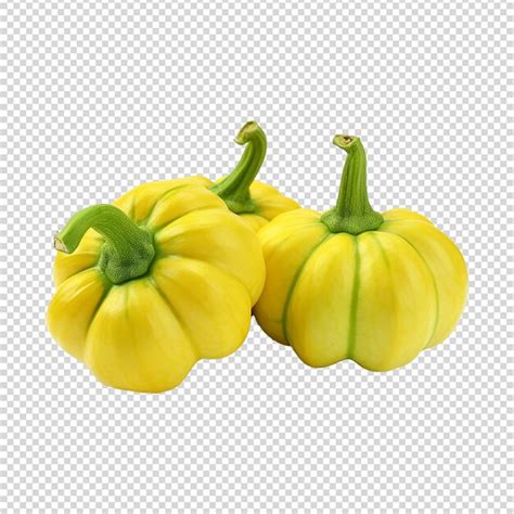 Premium Psd Green Pattypan Squash Isolated On Transparent Background