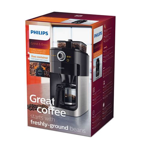 Cafetiera Philips Grind Brew Hd W Vas De Sticla