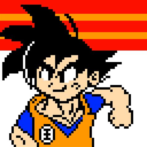 Pixilart - 8 bit goku by RafaStudios2024