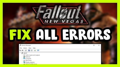 FIX Fallout New Vegas Crashing Freezing Not Launching Stuck Black