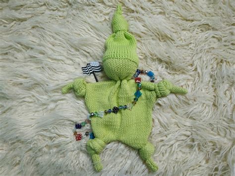 Große Doudou Baby Kobold Spielzeug 100 Baumwolle Strickte Etsy