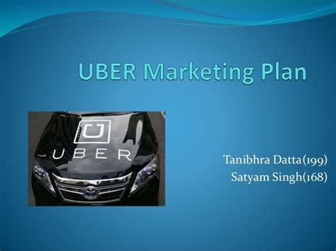 Marketing Plan Of Uber