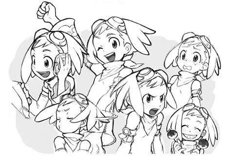 Aero Sketches Mega Man Legends 3 Art Gallery Sketches Cartoon Art Styles Character Art