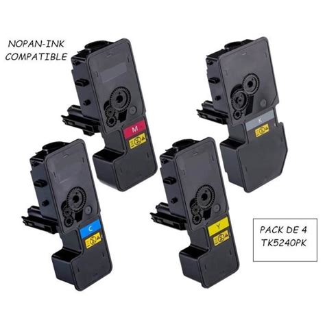 Kyocera ECOSYS M 5526 Cdw TK5240 Pack De 4 TONER COMPATIBLE NOPAN INK