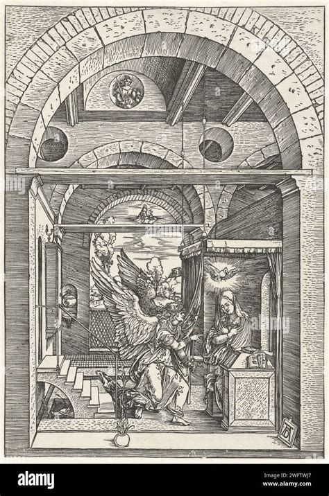 Annunciatie Albrecht Dürer 15011505 Druck der Engel Gabriel