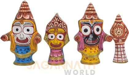 Jagannath World Multicolor Brass Jagannath Religious Idol - 11 Cm - JioMart