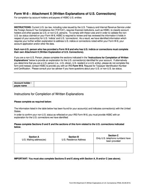 W8 Attachment X 2014 2025 Form Fill Out And Sign Printable Pdf Template Airslate Signnow