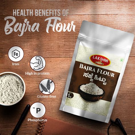 Premium Quality Bajra Flour Kambu Flour Pearl Millet Flour Made To