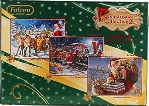 Falcon De Luxe Christmas Collection Set Vol 2 3 Jigsaw Puzzles 1000