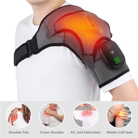 Heated Shoulder Wrap Brace Wireless Portable Rechargeable Infrared