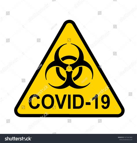 Quarantine Biohazard Sign Biological Activity Threat Stock Vector