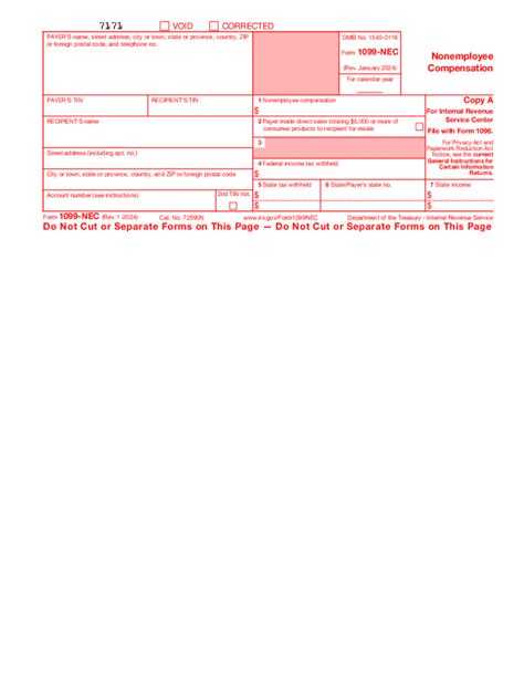 2024 Form Irs 1099 Nec Fill Online Printable Fillable Blank Pdffiller