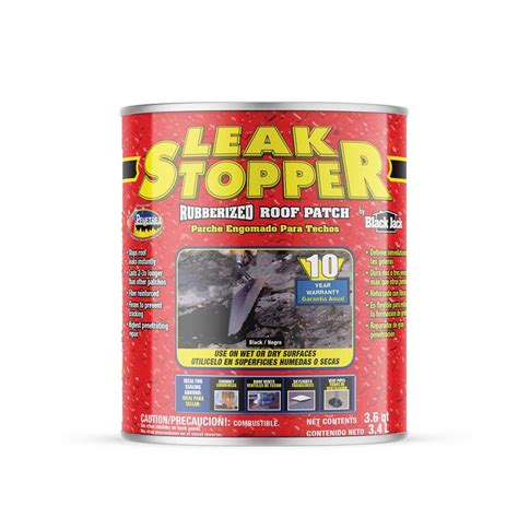 Leak Stopper Gal Rubberized Roof Patch Per Case Ga