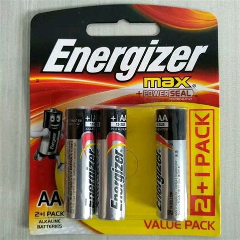 Jual Baterai Battery Alkaline Energizer Max Size Aa A Isi Pcs Di