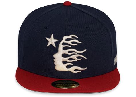 Hellstar Baseball Fitted Hat Navy Mens Ss24 Gb