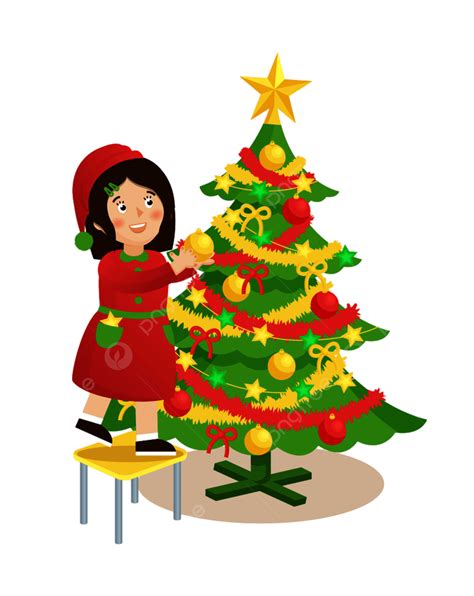 Decorating Christmas Tree Vector At James Martinez Blog