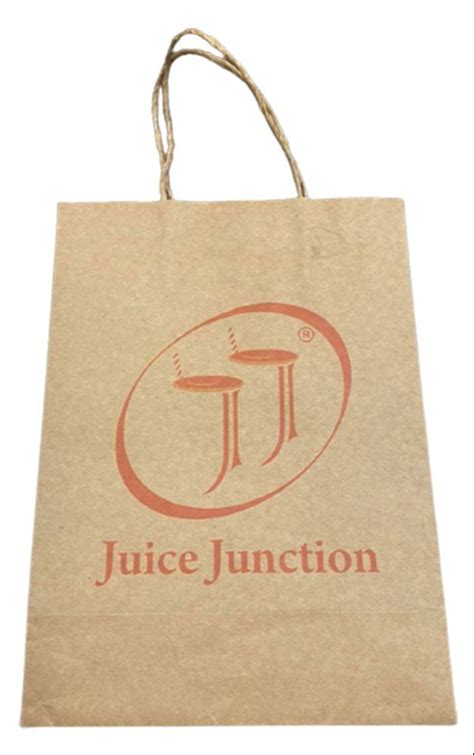 Brown Juice Junction Kraft Paper Bag For Packaging Capacity 2kg At