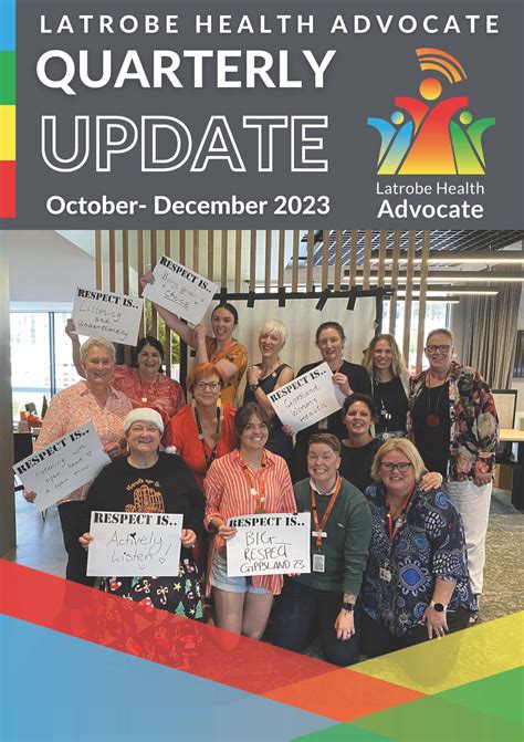 Quarterly Report October December Latrobe Health Advocate