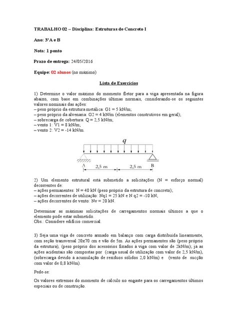 PDF Estruturas de Concreto combinações de ações DOKUMEN TIPS