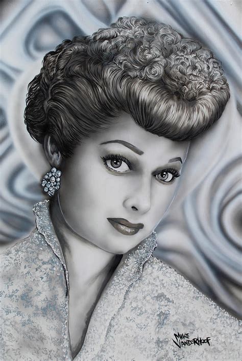 Lucille Ball Painting By Michael Vanderhoof Pixels