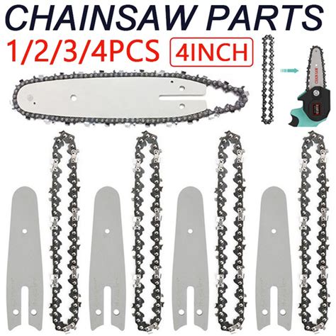 Chainsaw Parts,Replacement Chain for 4 Inch Rechargeable Cordless Mini Electric Chainsaw and ...