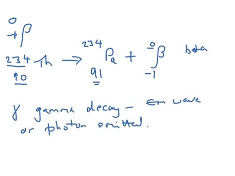 Equations For Nuclear Decay Alphabeta And Gamma Science Physics