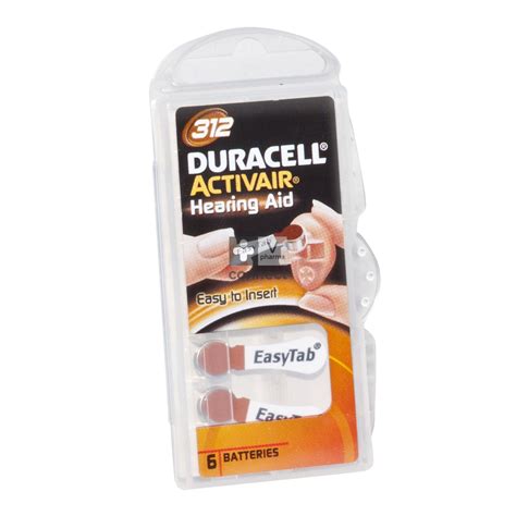 Duracell Activair Hearing Aid Easy Tab Pr Batteries