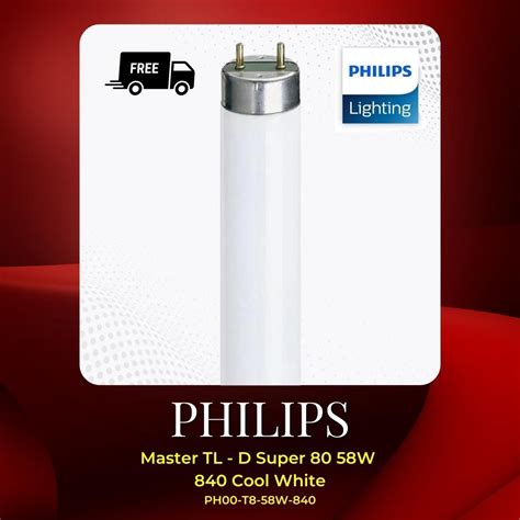 Philips Fluorescent Light Tube Tl D Super W G K Cool