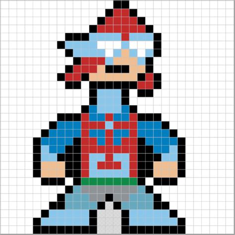 Plantilla Hama Beads De He Man Pixel Real