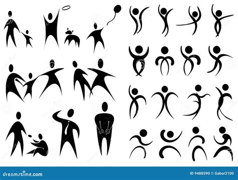 Human Icons Stock Vector Illustration Of Dance Shadow 9488590