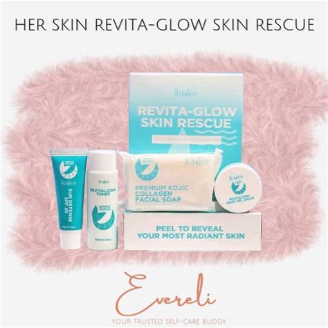 Her Skin Revita Glow Skin Rescue Kit Mild Rejuvenating Set Shopee