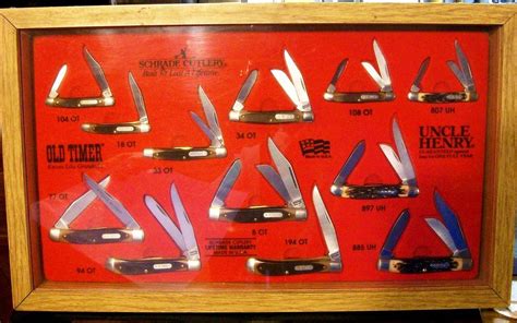 Schrade Knife Display 1980s Old Timer And Uncle Henry Woriginal