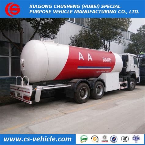 Sinotruk HOWO 6X4 20cbm LPG Gas Transport Tanker Truck LPG Transport