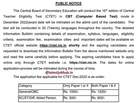 CTET Application Form 2022 Online Registrationion Started