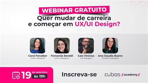 Webinar Transi O De Carreira Para Ux Ui Design Youtube