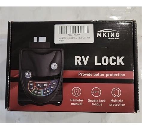 Mking Rv Keyless Entry Door Lock Camper Handle Deadbolt Remotes Keys Motor King Ebay