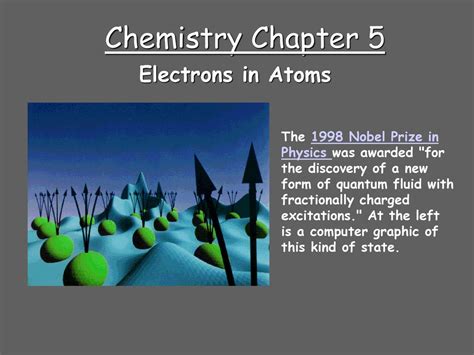 Chemistry Chapter 5 Electrons In Atoms Ppt Download