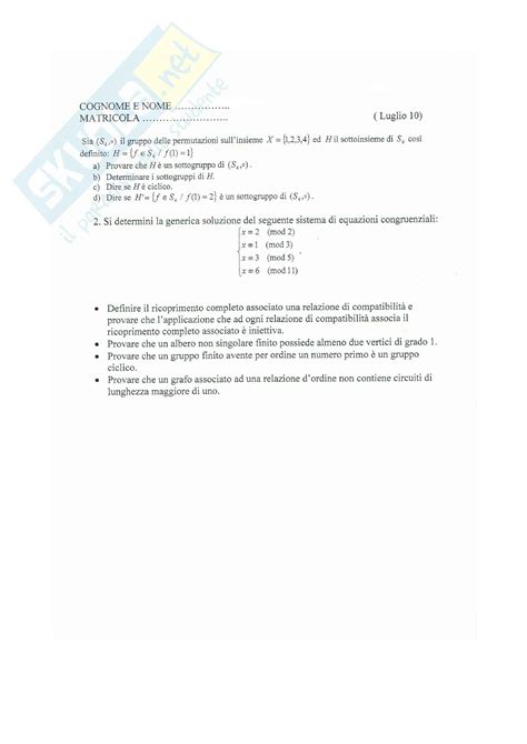 Concetti Di Strutture Geometriche E Algebriche