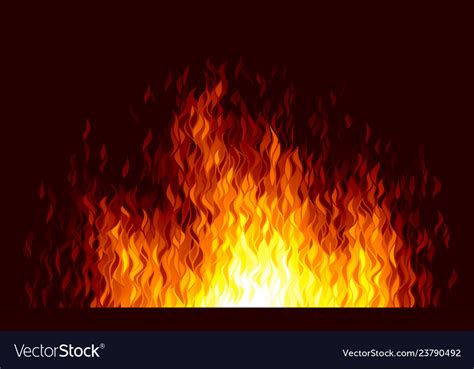 Fire Flames Black Background