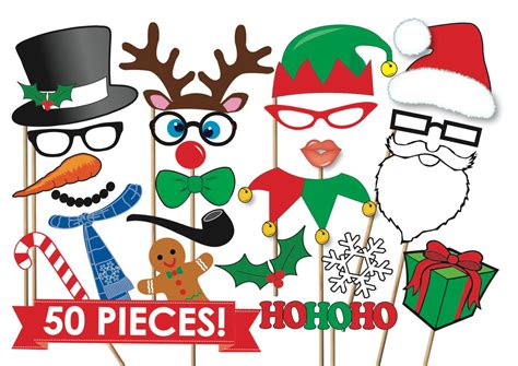 Free Printable Christmas Photo Booth Props Web Download The Free Printable Christmas Photo Booth