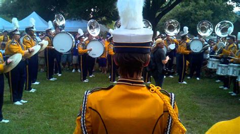 LSU Marching Band Drumline Tubas Jamming In Pre Game Warmup YouTube